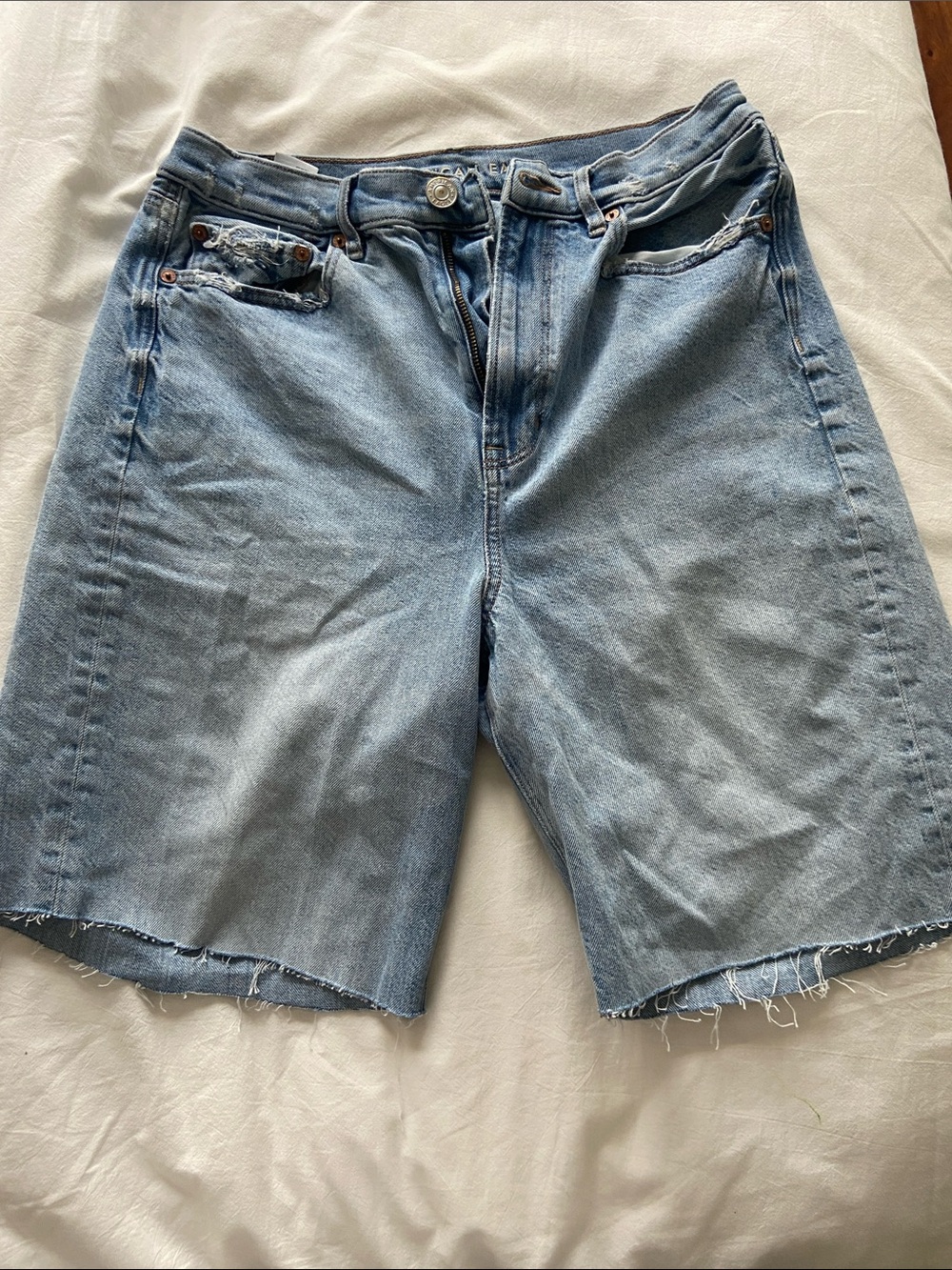 American Eagle Outfitters Light Blue Denim Bermuda Shorts